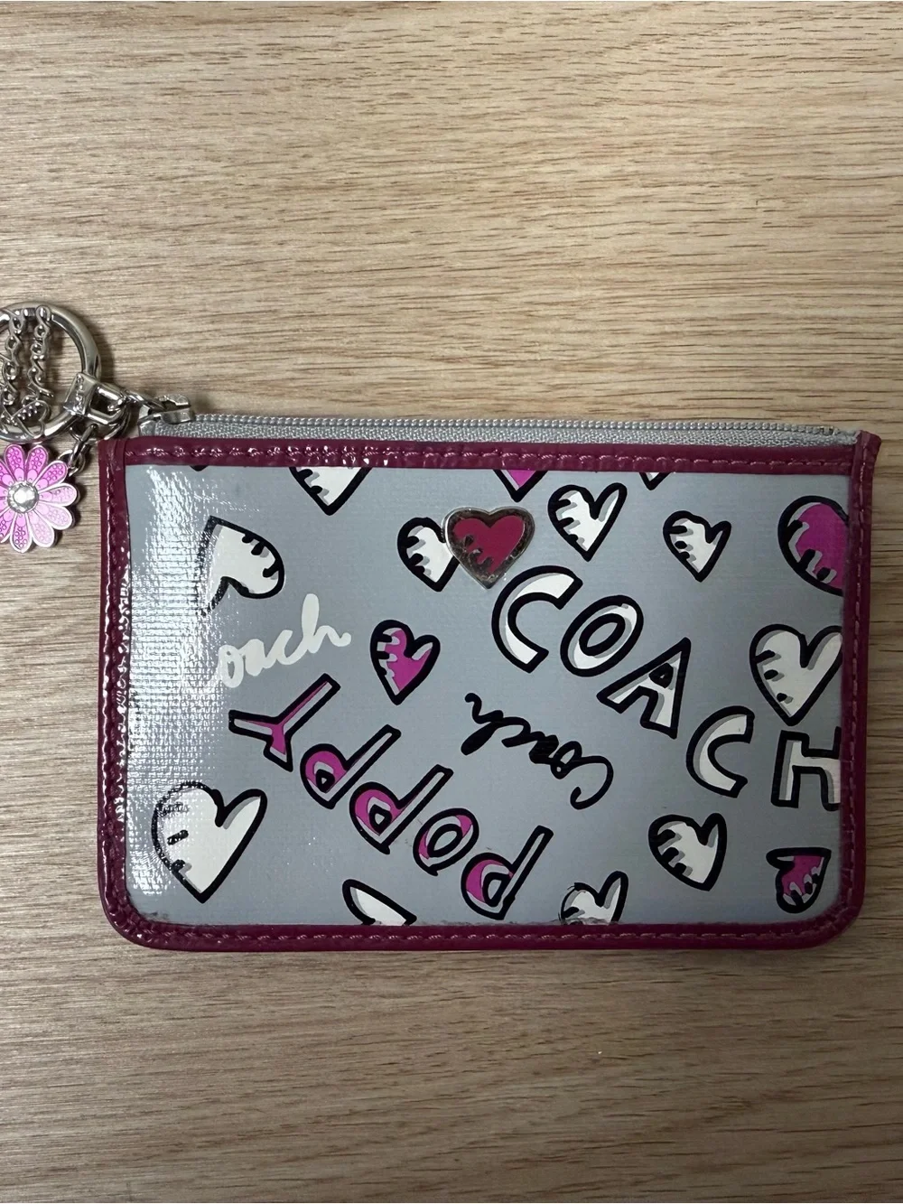 Coach poppy zip